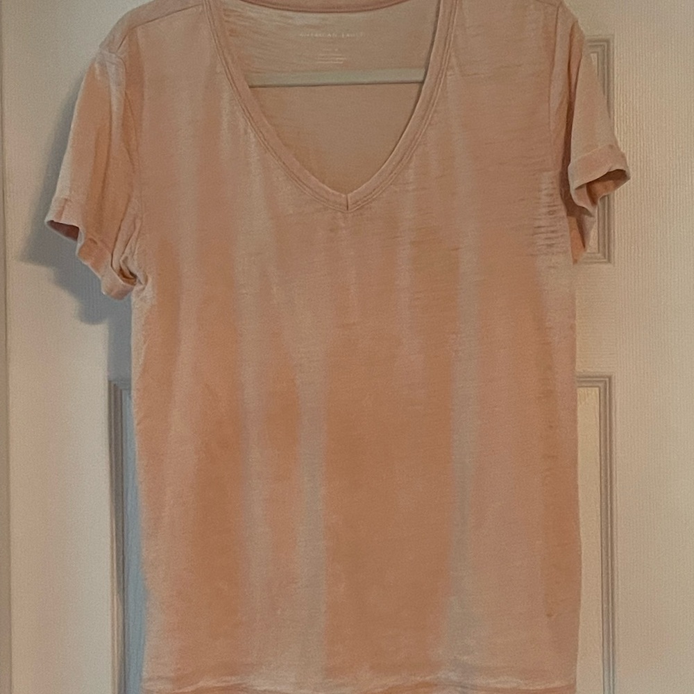 Blush pink V-Neck Women's Top